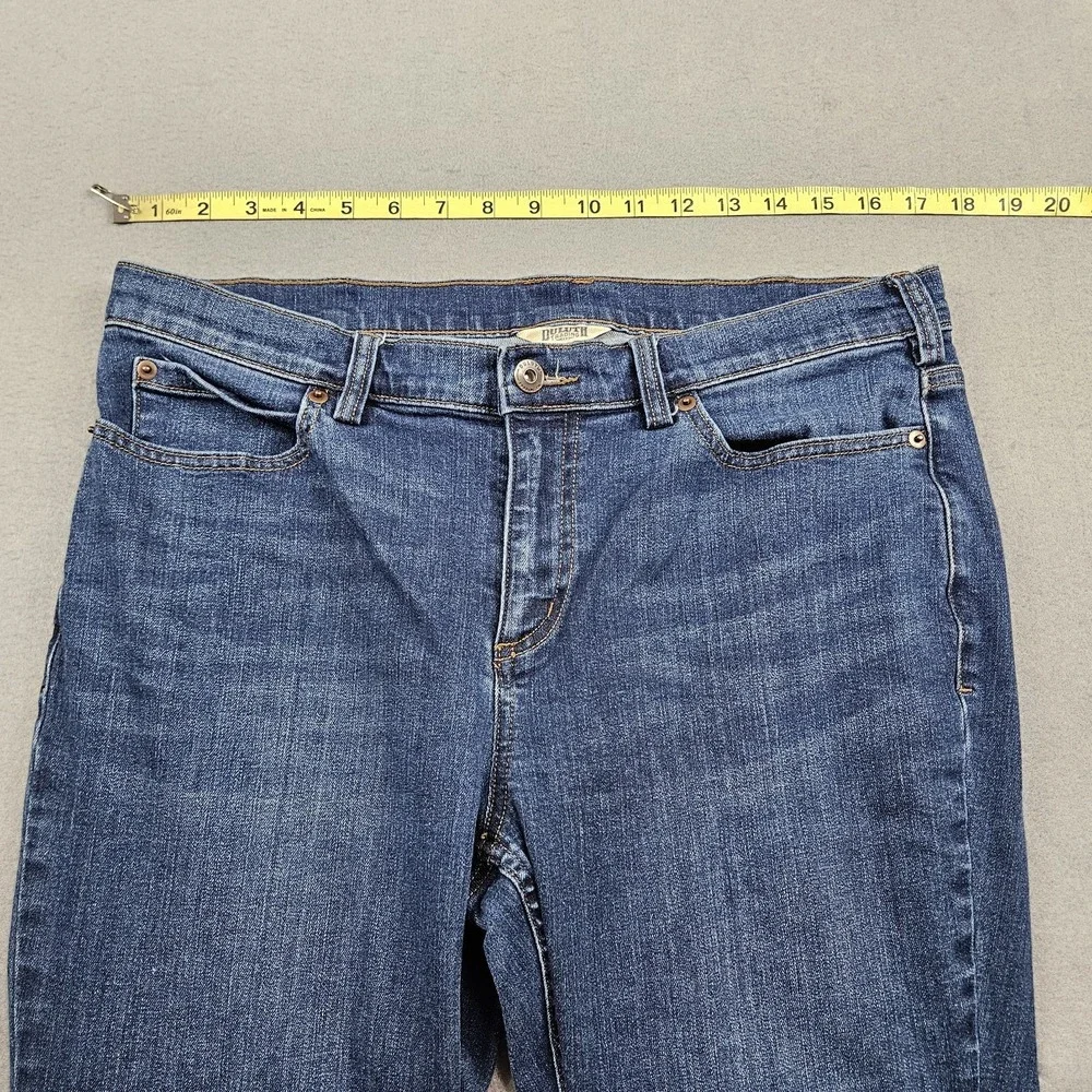 Duluth Trading Co Jeans Women's Sz 12 Daily Denim Slim Leg Mid‎ Rise Stretch